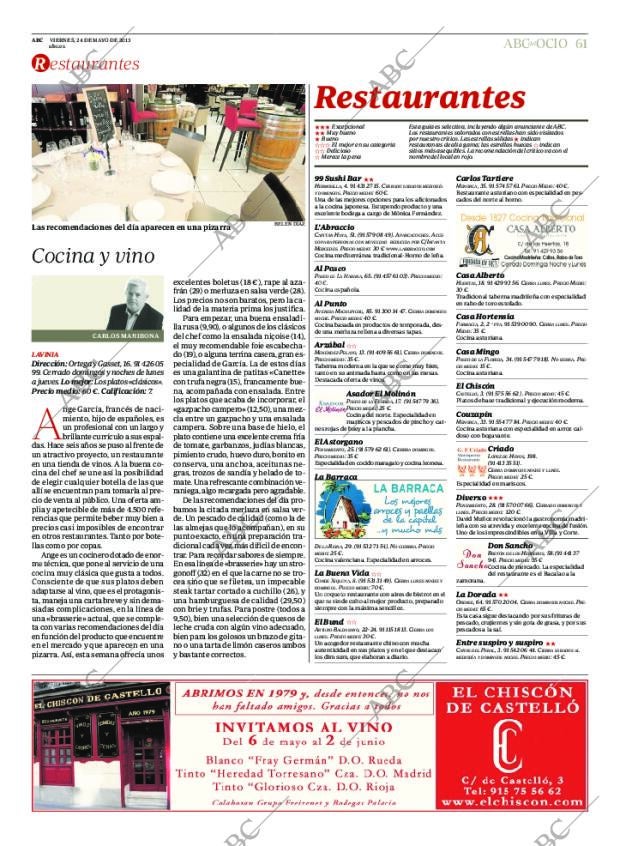 ABC MADRID 24-05-2013 página 61