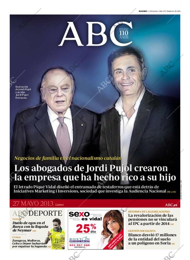 ABC MADRID 27-05-2013 página 1