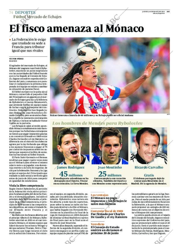 ABC MADRID 30-05-2013 página 74