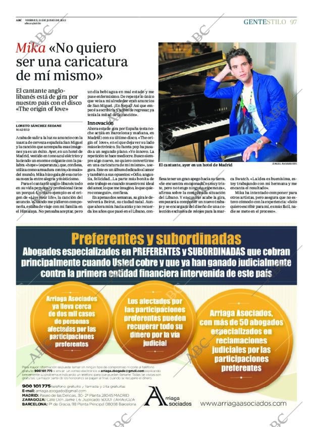 ABC MADRID 21-06-2013 página 97