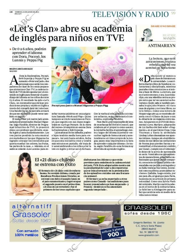 ABC MADRID 21-06-2013 página 99