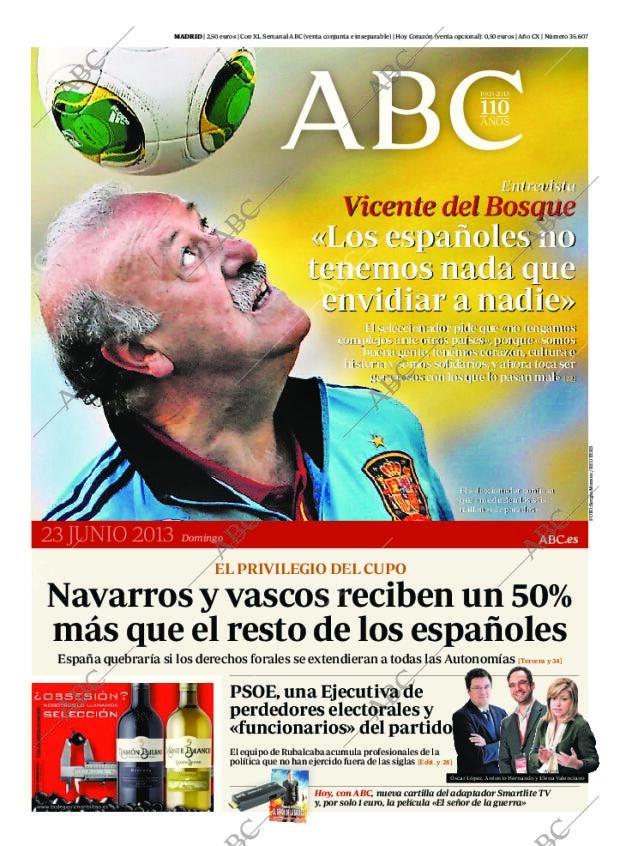 ABC MADRID 23-06-2013 página 1