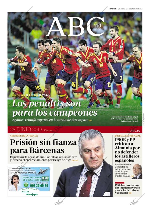 ABC MADRID 28-06-2013 página 1