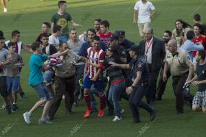 Presentacion del jugador del Atletico de Madrid David Villa