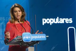 Rueda de prensa ofrecida por Maria Dolores de Cospedal por el caso Bárcenas