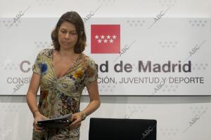 Lucía Figar en rueda de prensa sobre la subida de las tasas universitarias Foto,...