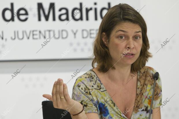 Lucía Figar en rueda de prensa sobre la subida de las tasas universitarias Foto,...