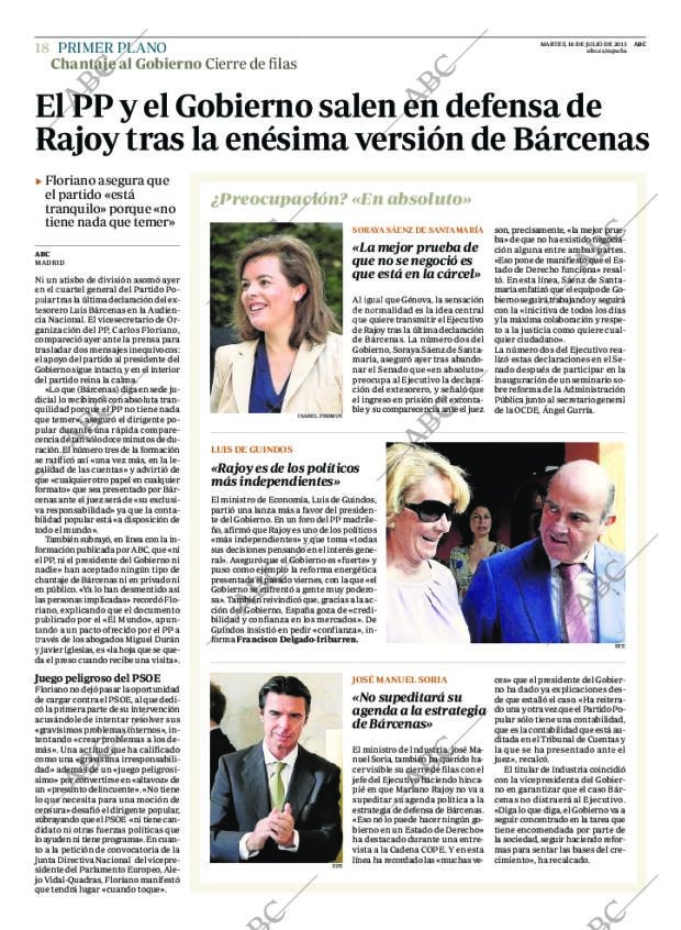 ABC MADRID 16-07-2013 página 18