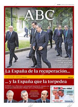 ABC MADRID 17-07-2013 página 1