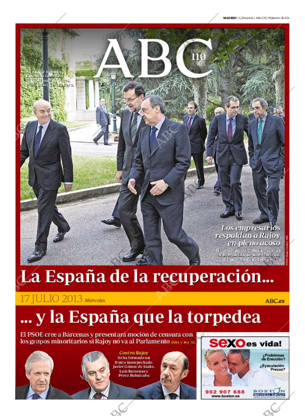 ABC MADRID 17-07-2013 página 1