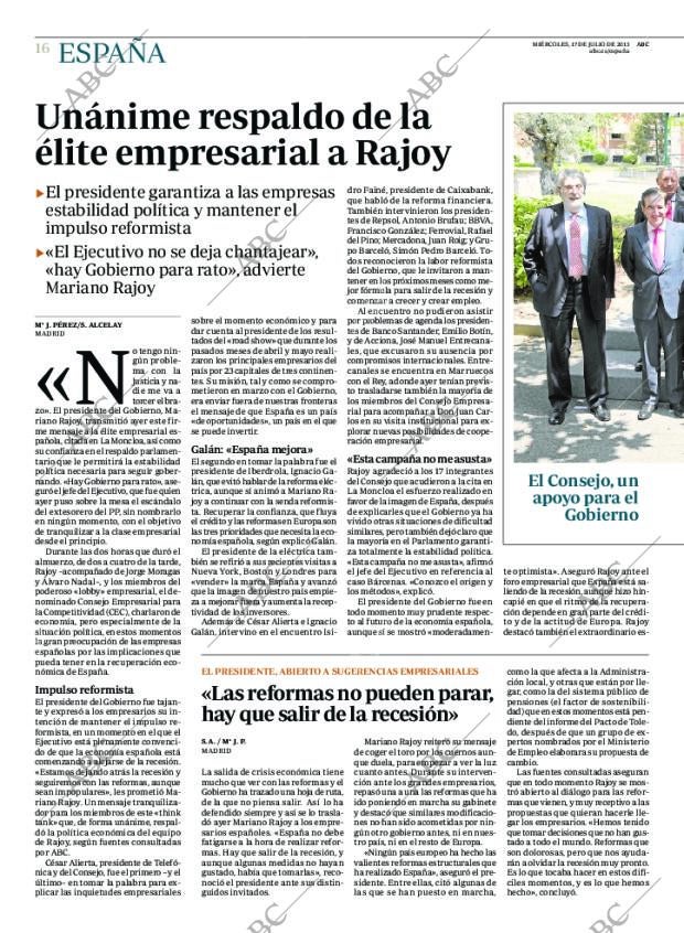 ABC MADRID 17-07-2013 página 16