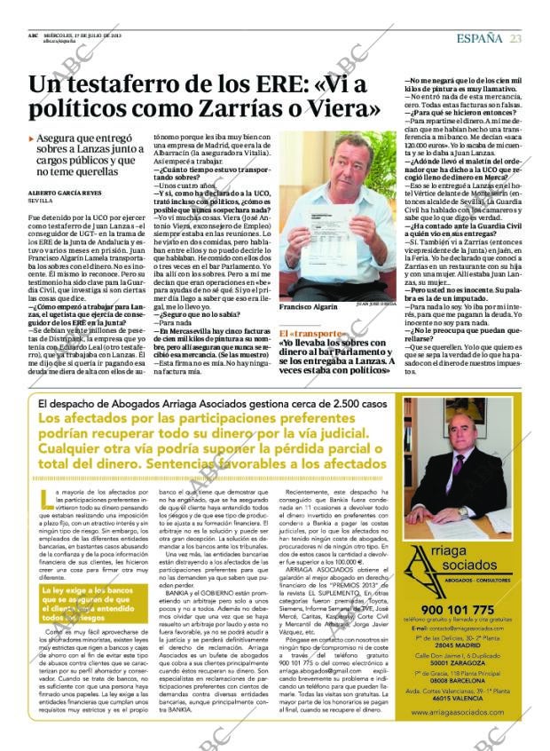 ABC MADRID 17-07-2013 página 23
