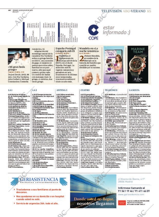 ABC MADRID 20-07-2013 página 85