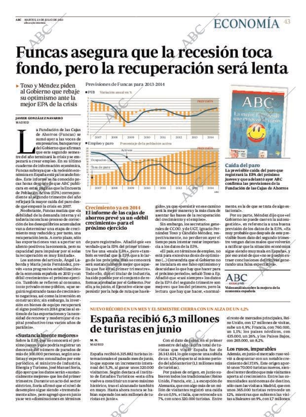 ABC MADRID 23-07-2013 página 43