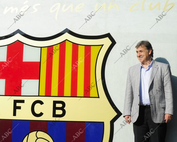 Presentacion del nuevo entrenador del Fc Barcelona