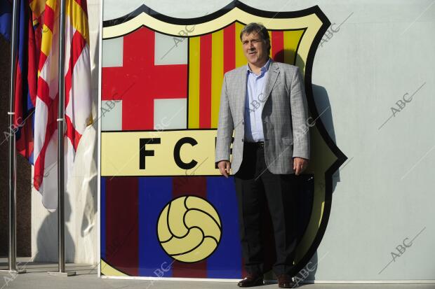 Presentacion del nuevo entrenador del Fc Barcelona