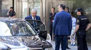 Javier Arenas en la audiencia nacional para declarar ante el juez Ruz por el...