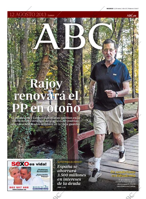 ABC MADRID 12-08-2013 página 1