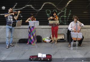 Centro. Reportaje de musicos callejeros