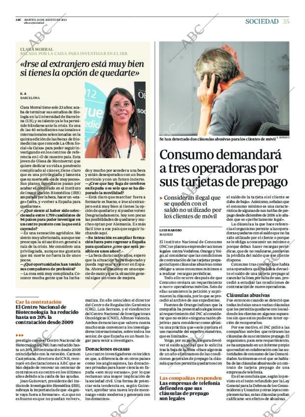 ABC MADRID 20-08-2013 página 35
