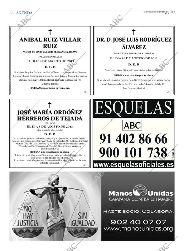 ABC MADRID 20-08-2013 página 46