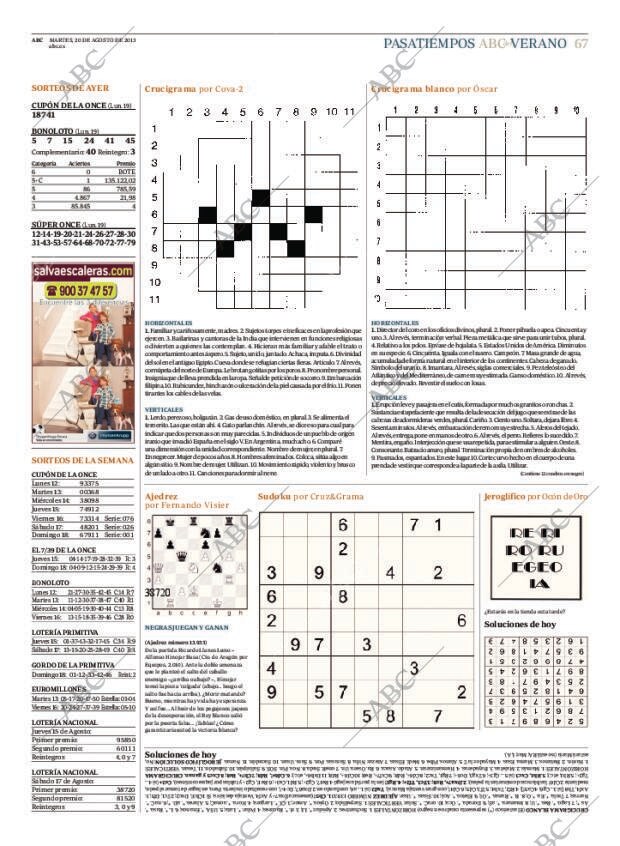 ABC MADRID 20-08-2013 página 67