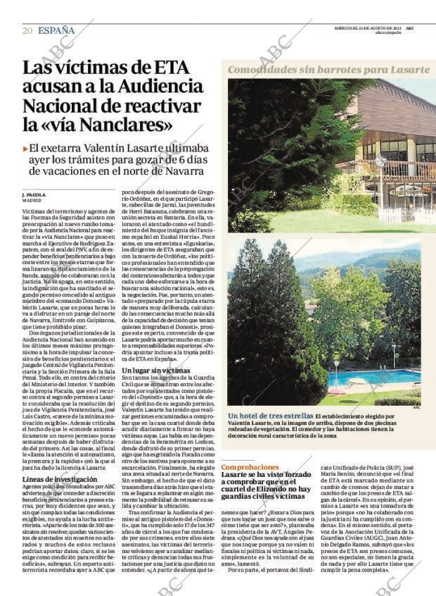 ABC MADRID 21-08-2013 página 20