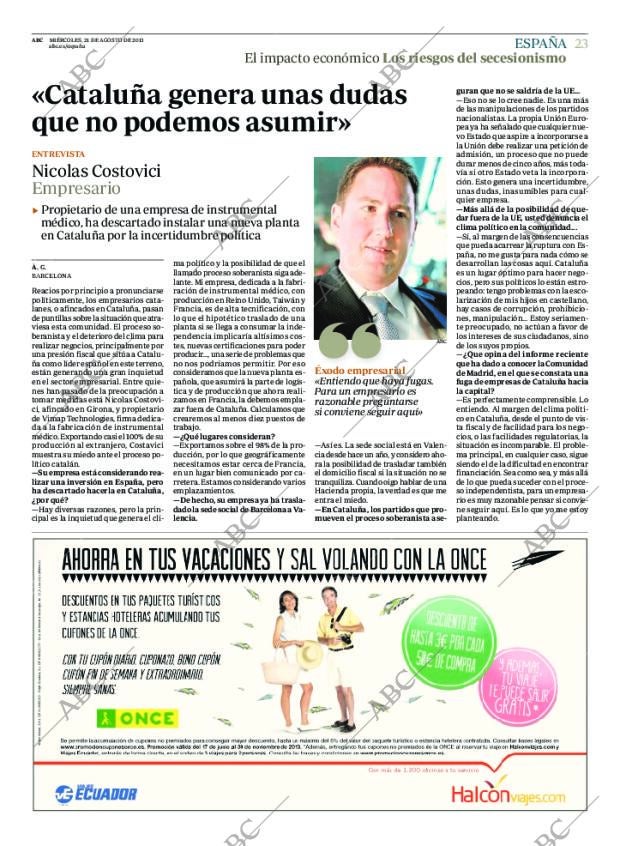 ABC MADRID 21-08-2013 página 23