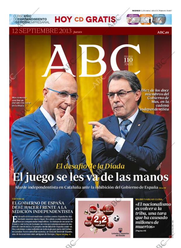 ABC MADRID 12-09-2013 página 1