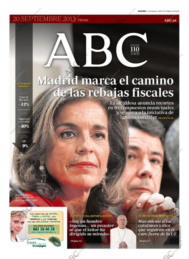 ABC MADRID 20-09-2013 página 1