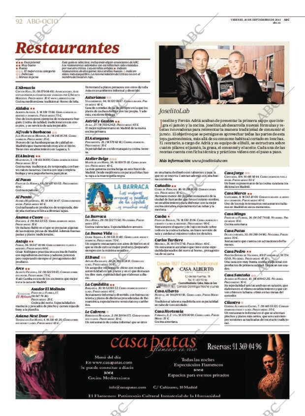ABC MADRID 20-09-2013 página 92
