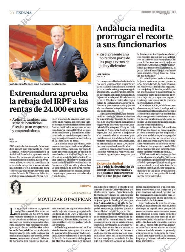 ABC MADRID 02-10-2013 página 20