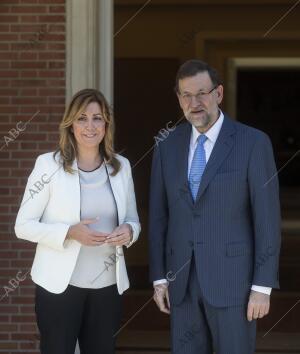 el presidente del gobierno Mariano Rajoy Recibe en el palacio de la Moncloa A la...