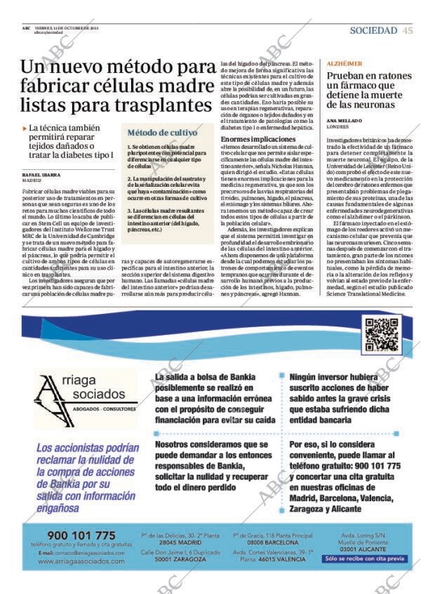 ABC MADRID 11-10-2013 página 45
