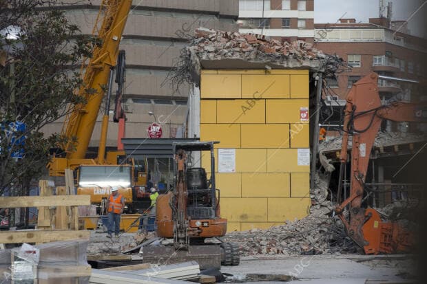 Obras y demolicion del intercambiador de Avenida de America