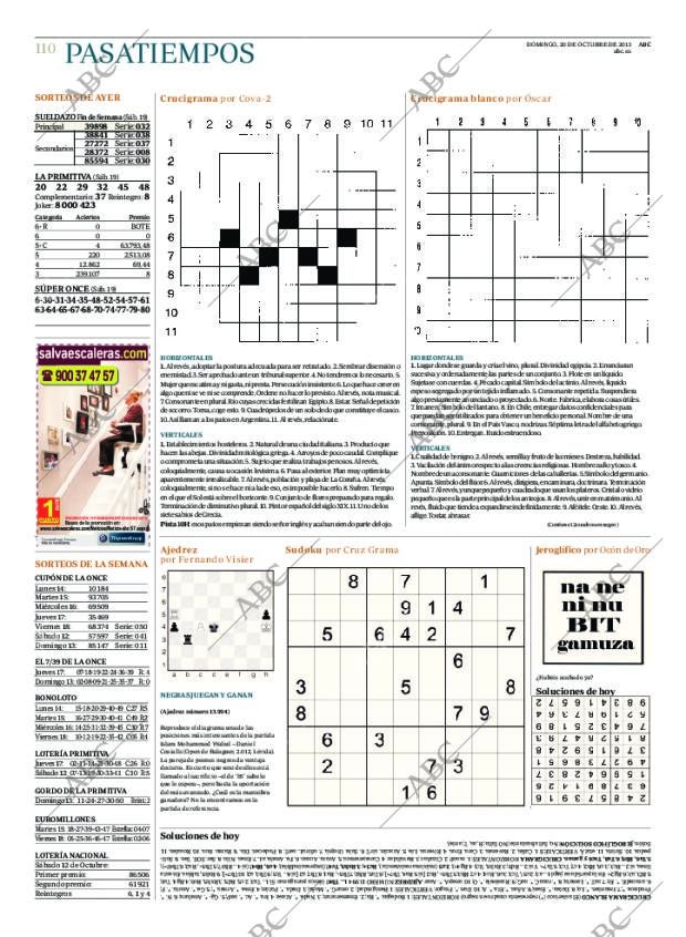 ABC MADRID 20-10-2013 página 110