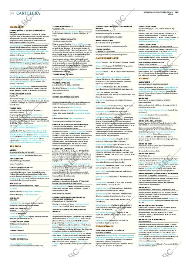 ABC MADRID 20-10-2013 página 94