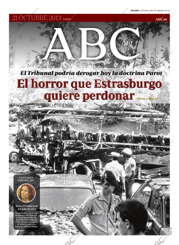 ABC MADRID 21-10-2013 página 1
