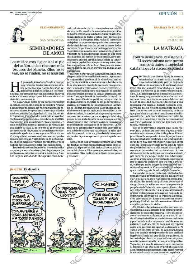 ABC MADRID 21-10-2013 página 13