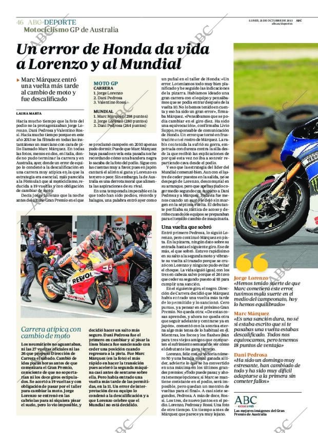 ABC MADRID 21-10-2013 página 46