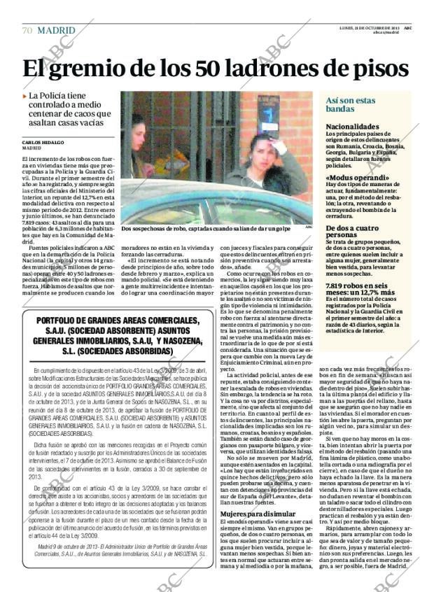 ABC MADRID 21-10-2013 página 70
