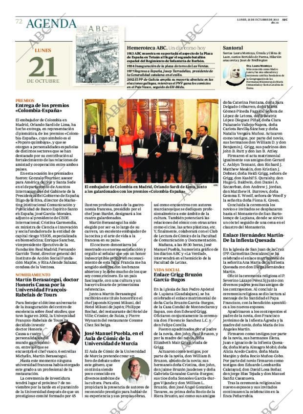 ABC MADRID 21-10-2013 página 72