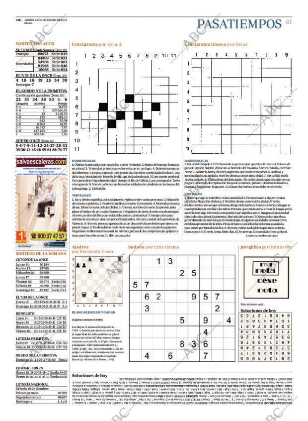 ABC MADRID 21-10-2013 página 81