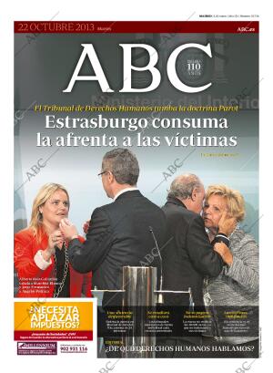 ABC MADRID 22-10-2013 página 1