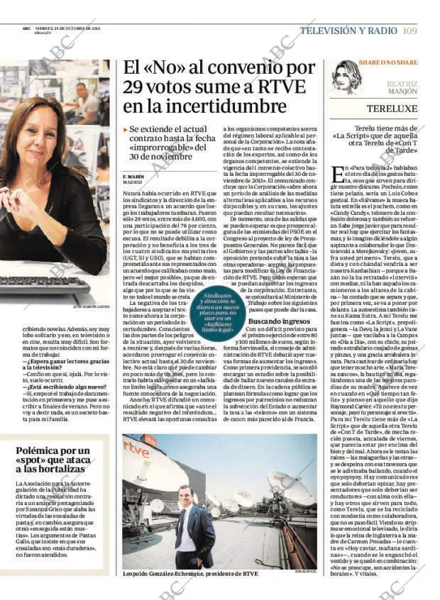 ABC MADRID 25-10-2013 página 109