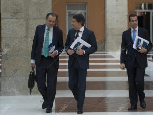 Rueda de prensa de los presupuestos 2014 del presidente de la CAM Ignacio...