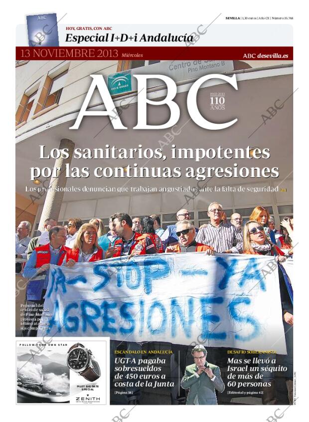 ABC SEVILLA 13-11-2013 página 1