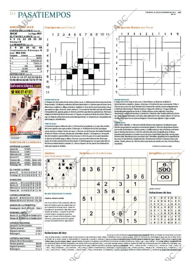ABC MADRID 15-11-2013 página 114