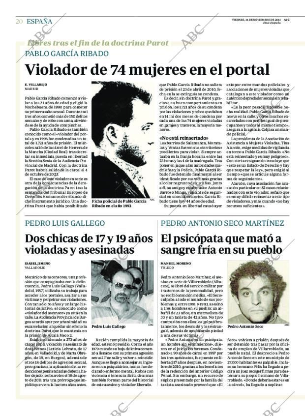 ABC MADRID 15-11-2013 página 20