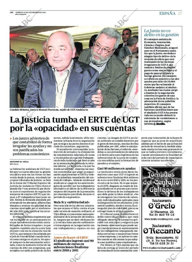 ABC MADRID 15-11-2013 página 27